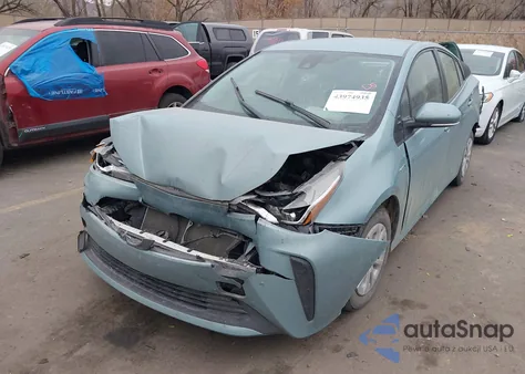 2022 Toyota Prius Le из США, поврежденный, VIN JTDKAMFU7N3162561